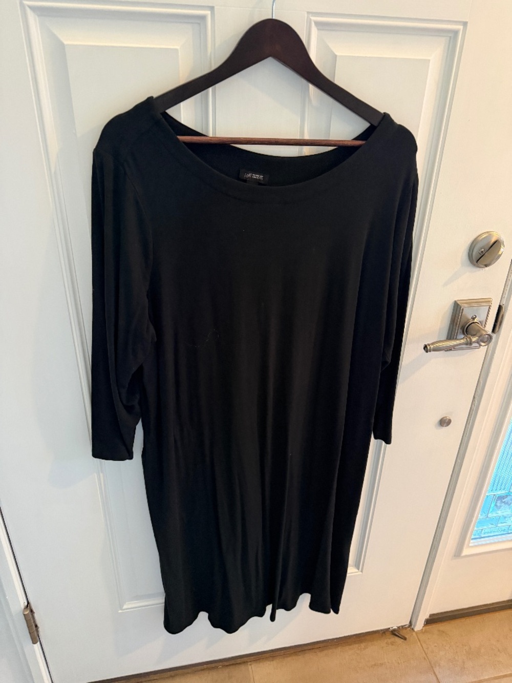 J. Jill Wearever collection favorite scoop neck black dress